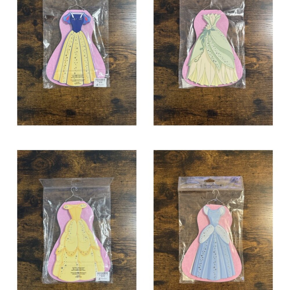 Disney Parks Princess Dress double-sided notes Cinderella Belle Tiana Snow White